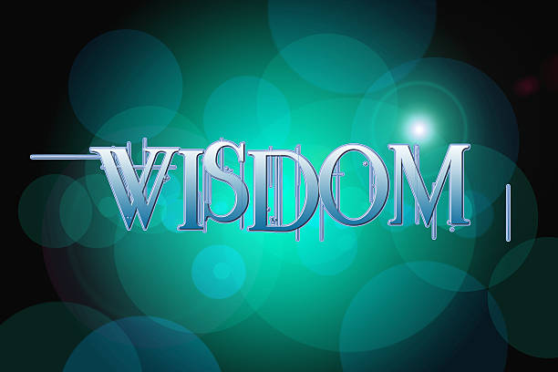 istock Wisdom word on vintage bokeh background, concept sign 511671177