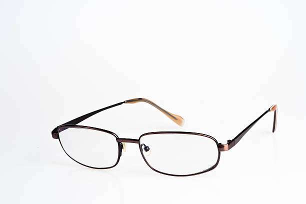 istock Isolated shot of brown frame glasses on white background 511671382