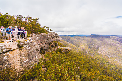 Tourists - November 1, 2015: Tourists at Grampians National Park in Victoria, Australia