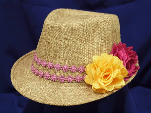 istock Hand-made hat weave decorated with flowers 511675876