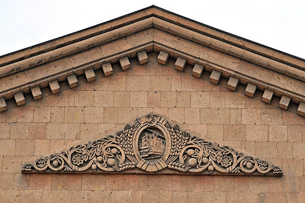 istock Railway station in Yerevan. Soviet symbols 511676174