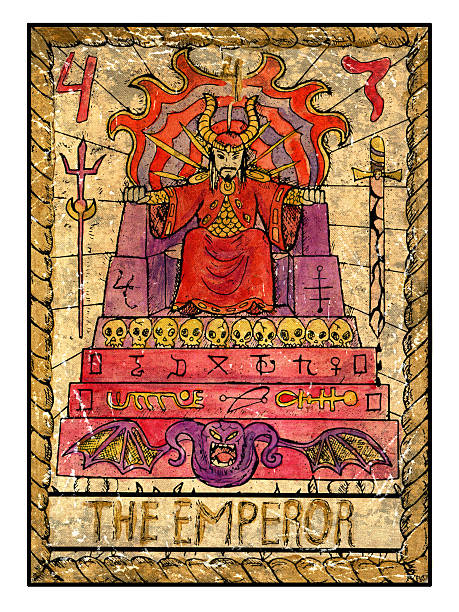 The Old Tarot card. The Emperor