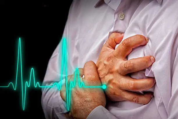 Photo of Men with chest pain - heart attack