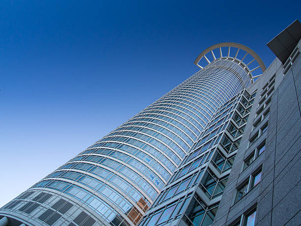istock Dynamic skyscraper in the business district of Frankfurt 511711239