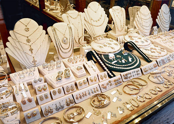 istock Jewelry market display, toned 511719274