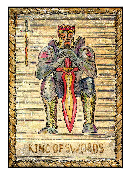 istock The Old Tarot card. King of Swords 511720490