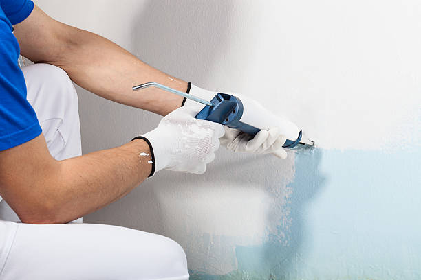 istock Professional Workman Applying Silicone Sealant With Caulking Gun 511720760