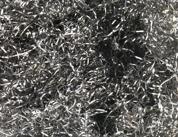 Photo of Scouring pad silver texture