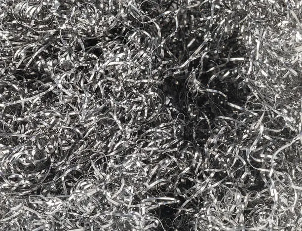 Photo of Scouring pad silver texture