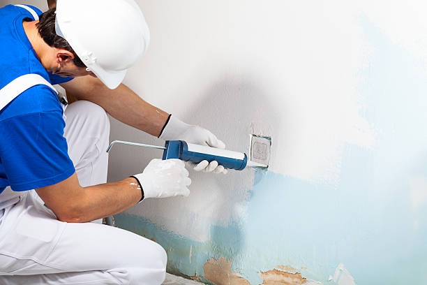 istock Professional Workman Applying Silicone Sealant With Caulking Gun 511721986