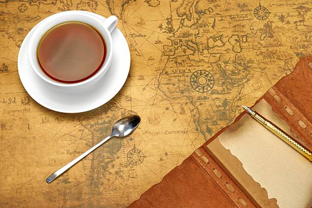istock Travel Or Adventure Concept With Arrangement On The Old Map. 511722942