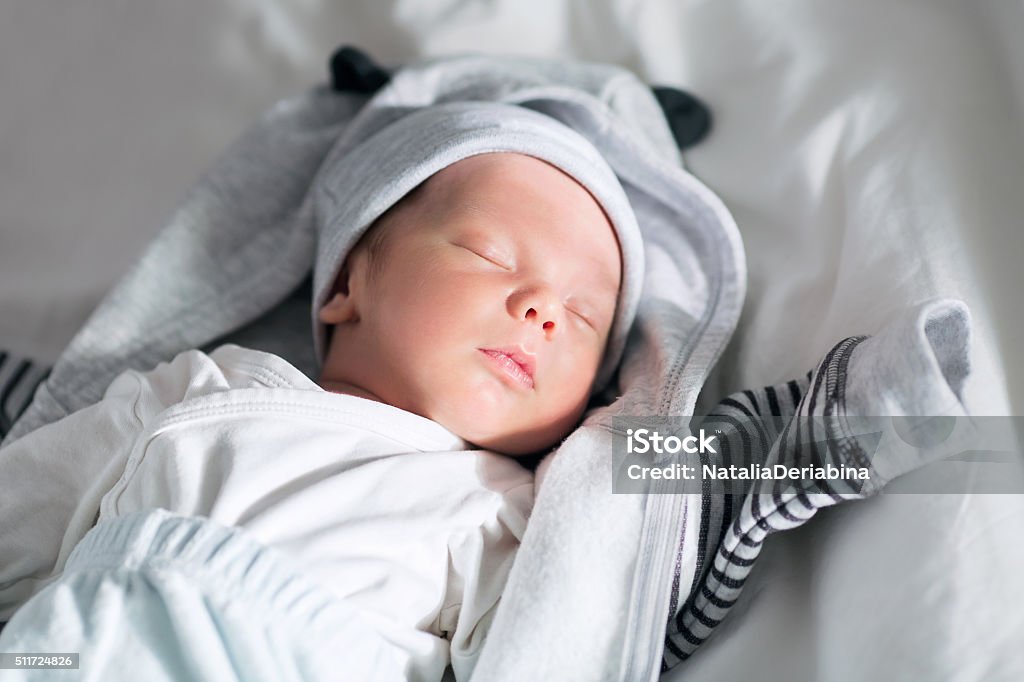 Newborn Baby Newborn baby sleeping peacefully 0-1 Months Stock Photo