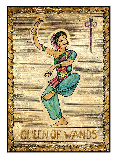 istock The Old Tarot card. Queen of wands 511724876
