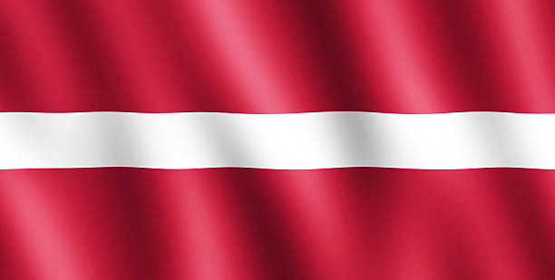 istock Flag of Latvia waving in the wind 511725144