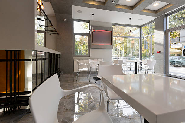 istock Interior of a modern cafe 511728326