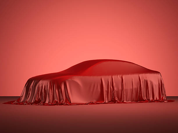 istock Racing car covered with red cloth 511728922