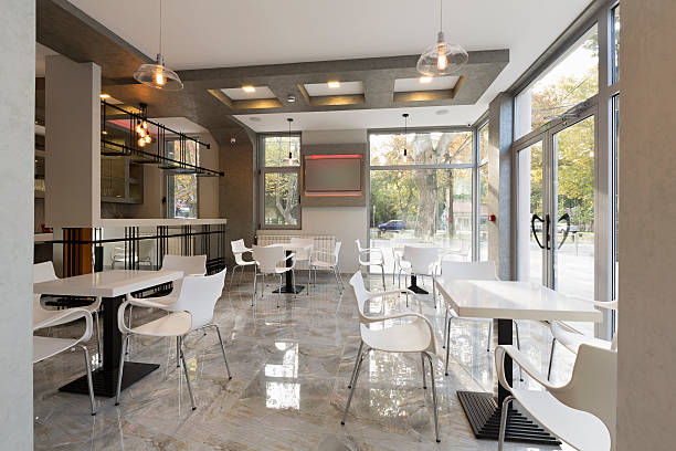 istock Interior of a modern cafe 511729380