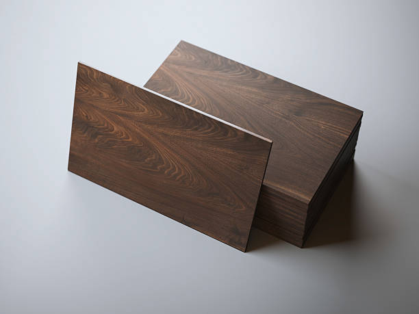 istock Stack of wooden business cards 511731172
