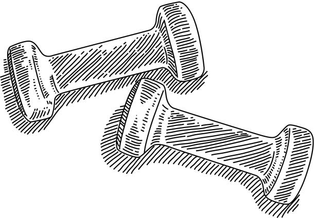 Dumbbell Rack Line Drawing 7,200+ Dumbell Drawing Stock Photos, Pictures & Royalty-Free Images ...