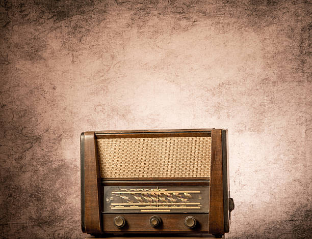 istock retro radio and old wallpaper the background 511733436