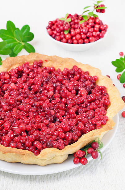 istock Pie with cowberry and  fresh berries 511734466