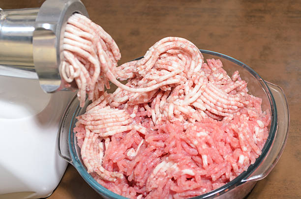 istock Home meat grinder scrolls minced beef and pork 511734804