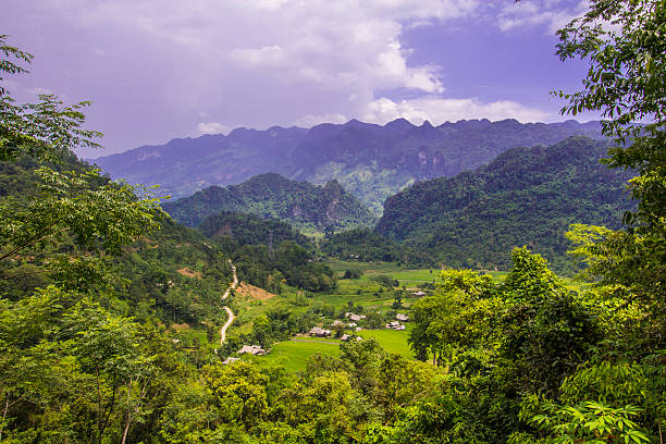 Vietnam Mountain Range stock photo