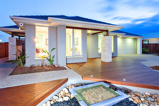 istock Modern mansion with wooden floorboards 511735894