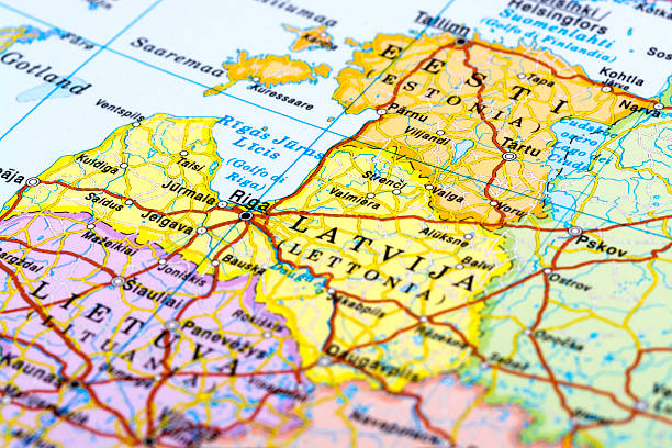 istock Map of Riga, Latvija 511738736