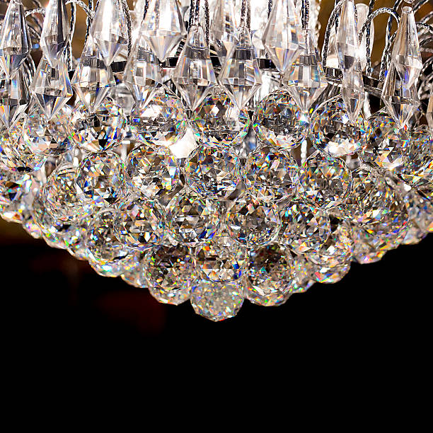 istock Chrystal chandelier close-up. Glamour background with copy space 511740723