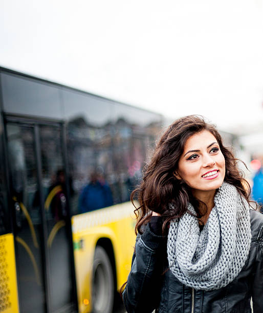 istock Young Female Student and Public Transportation 511741048