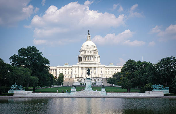 edificio del capitolio - capitol building usa capitol hill built structure fotografías e imágenes de stock