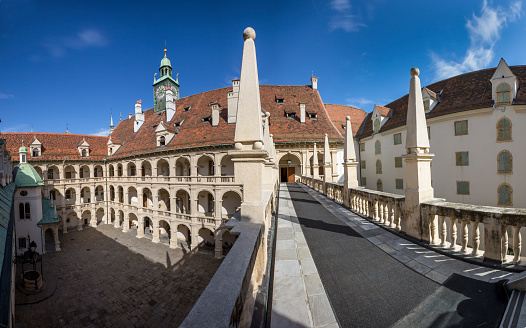 panorama of seat of the styrian government named grazer landhaus