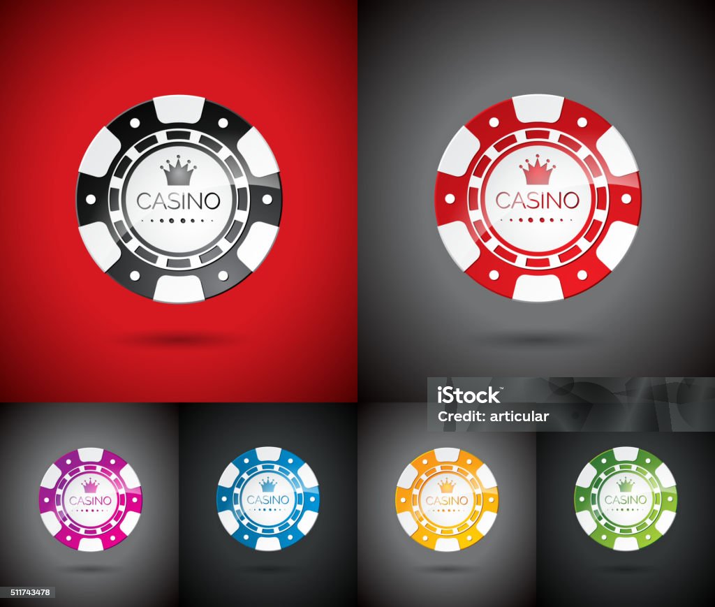 Vector illustration on a casino theme with playing chips set. Vector illustration on a casino theme with playing chips set. EPS 10 illustration. Image contain transparency. Abstract stock vector