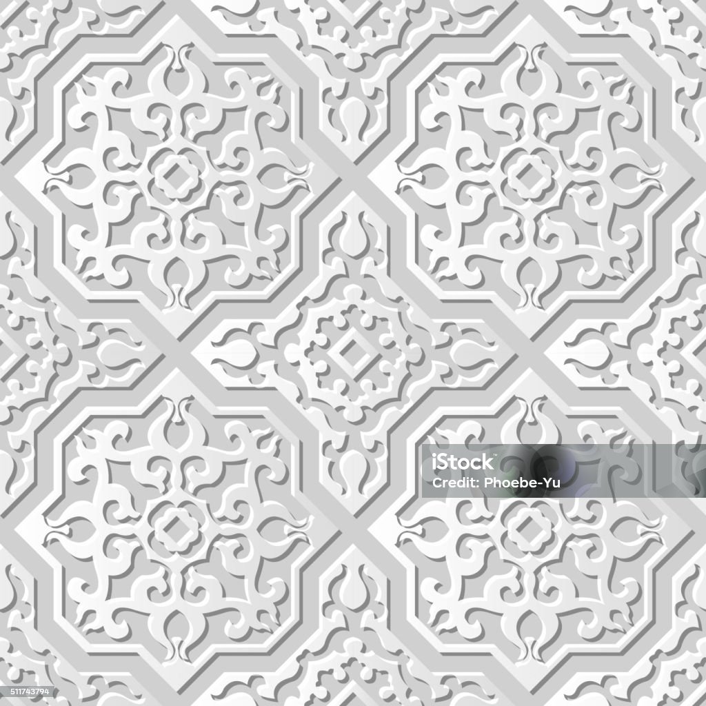 3d Paper Pattern Abstract Seamless 3d Paper Art Pattern Background 030 Cross Spiral Kaleidoscope ...