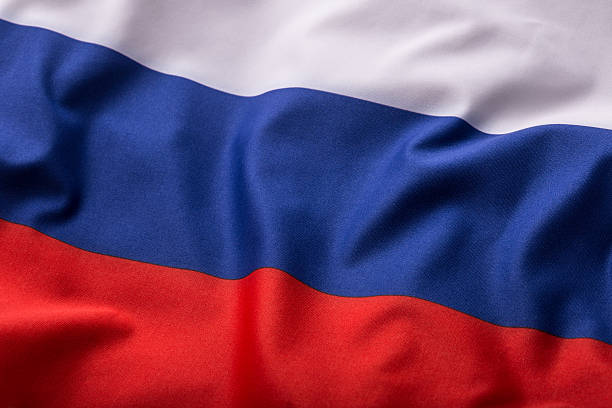 istock Russia flag. Waving colorful Russia flag 511743926