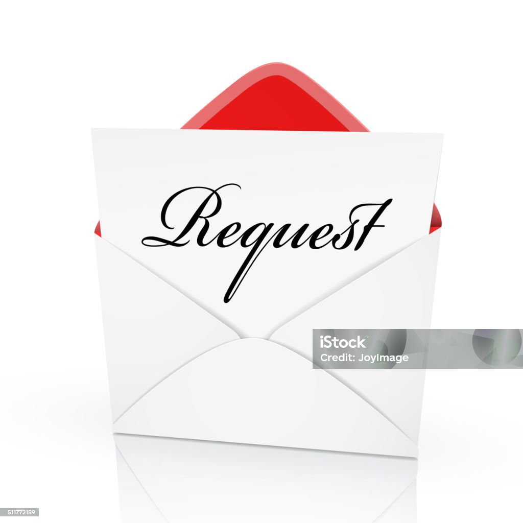 Fancy Request The Word Request On A Card Stock Illustration - Download Image Now ...