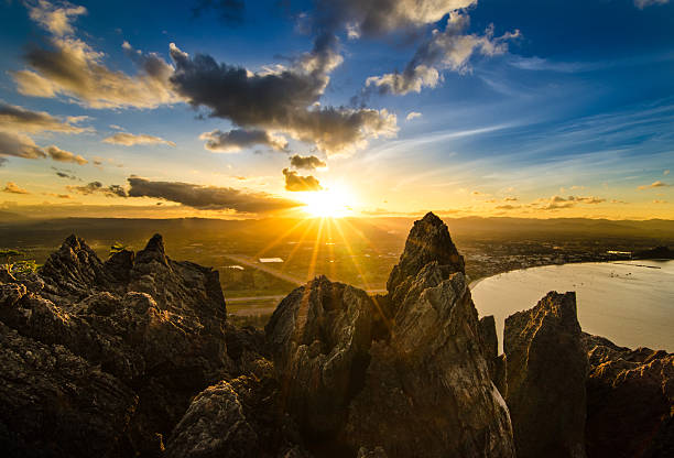 istock Sunset view from on top mountain in Thailand 511773435