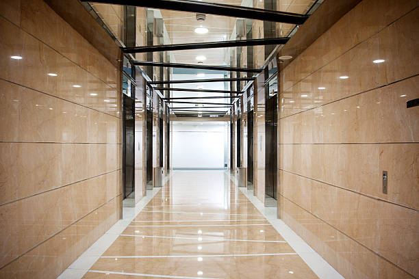 istock Elevator hallway in the office building 511775903
