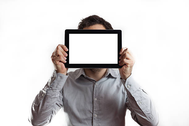 Geschäftsmann mit einem tablet-computer – Foto