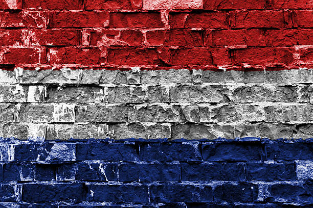 istock Flag of Netherlands painted on brick wall 511782822