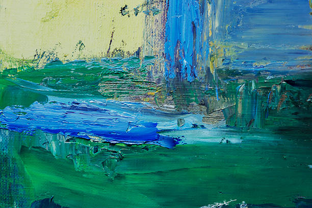 istock Abstract painted blue  and green art backgrounds. 511787378