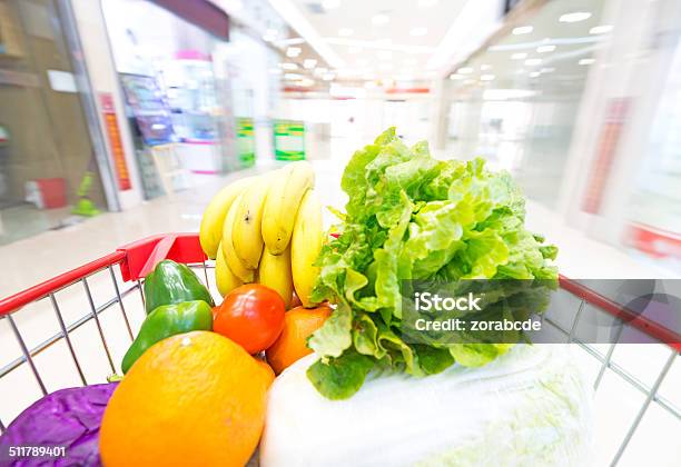 Supermarket Interior Filled With The Fruit And Vegetables Stock Photo - Download Image Now