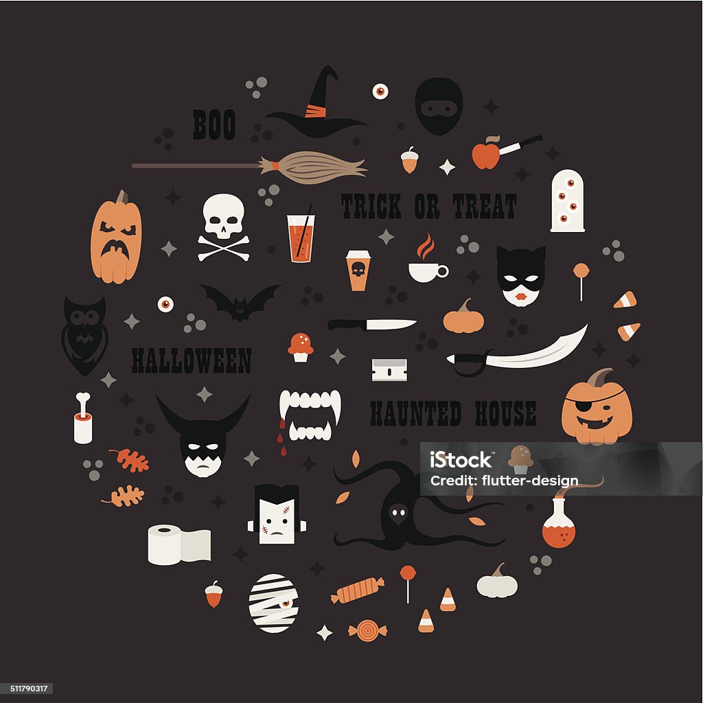 Halloween Icons Halloween Icon set. Illustrator 10 compatible EPS file. No gradients used. Halloween stock vector