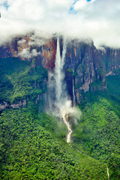 istock Angel Falls in Venezuela, with clouds 511793401