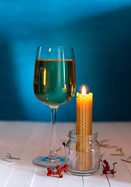 istock The candle made of beeswax comb to relax 511794850