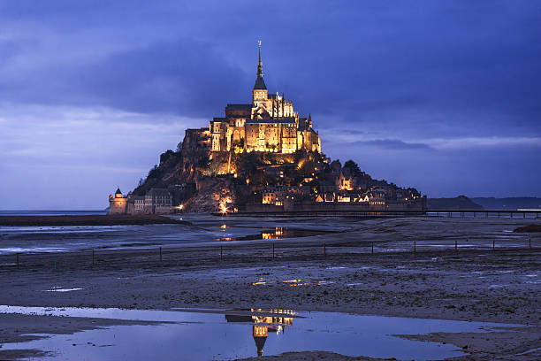 istock Mont Saint Michel in France at twilight 511797114