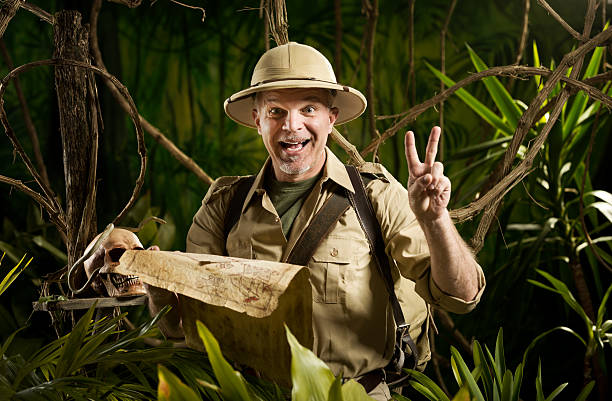 istock Successful adventurer in the jungle 511797574