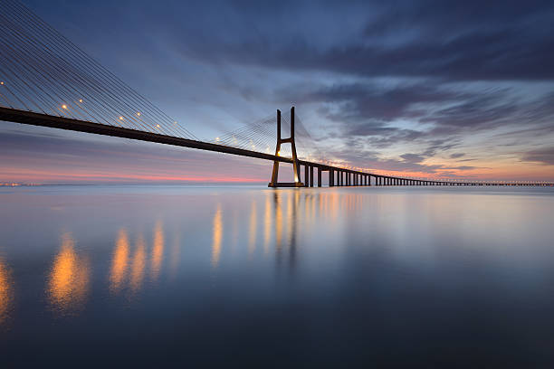 istock Vasco da Gama Bridge in Lisbon at Sunrise. 511801988