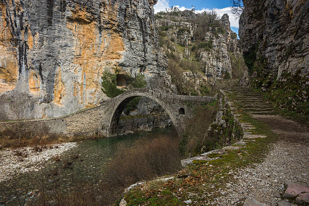istock Kokoris stone bridge, Zagorohoria, Greece 511803585